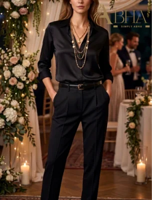 قميص ستان اسود