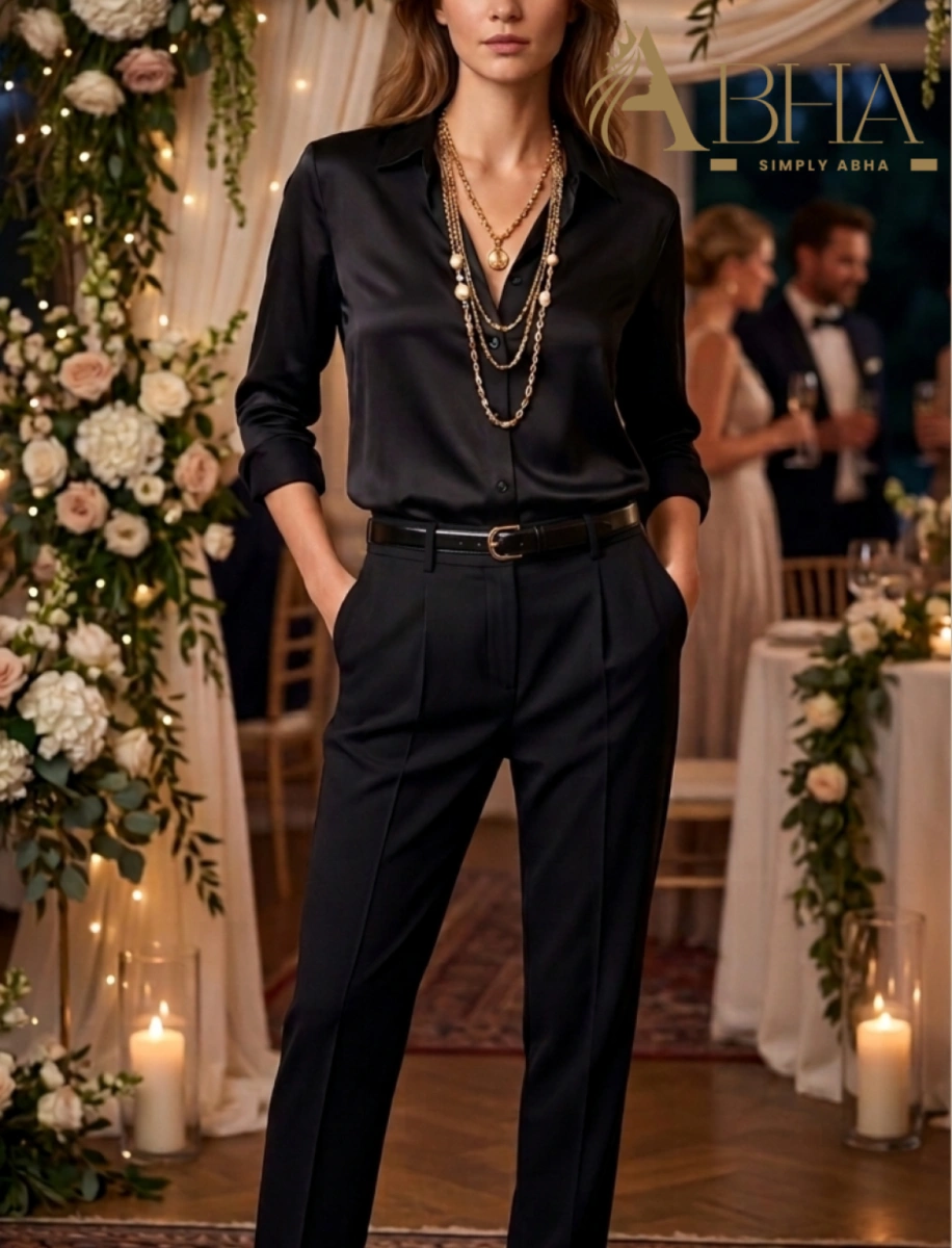 قميص ستان اسود