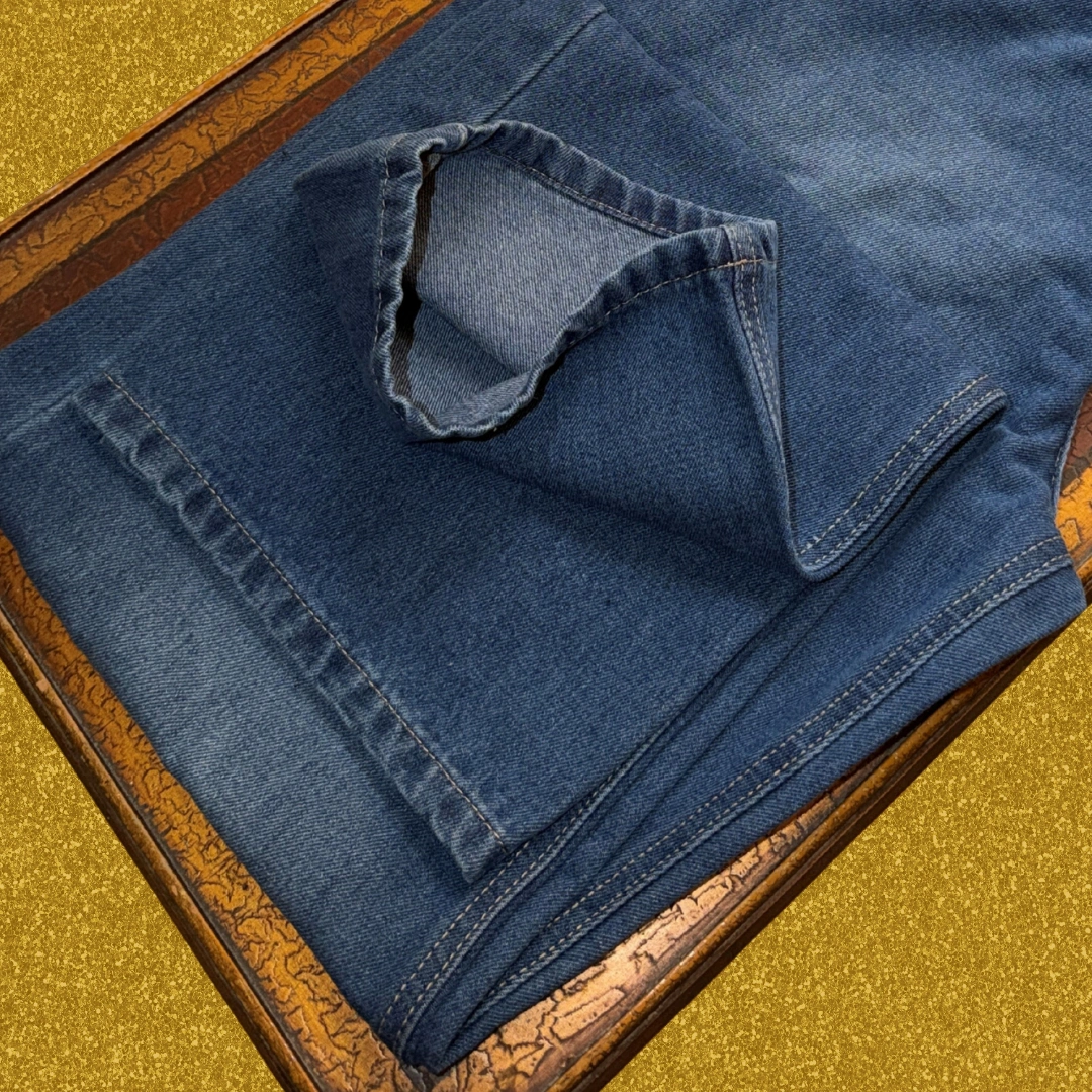 Classic Mid-Wash Straight-Fit Jeans